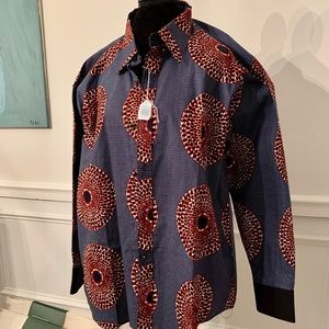 Men’s Ankara Casual/Dress Shirt